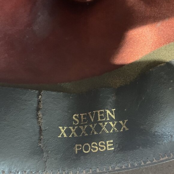 Vintage Dorian 7X Handmade Western Cowboy Hat Brown - Picture 10 of 16